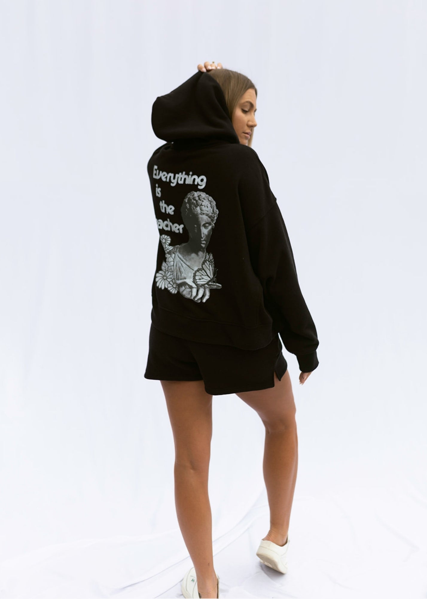 Butter Printed Zip Up Hoodie