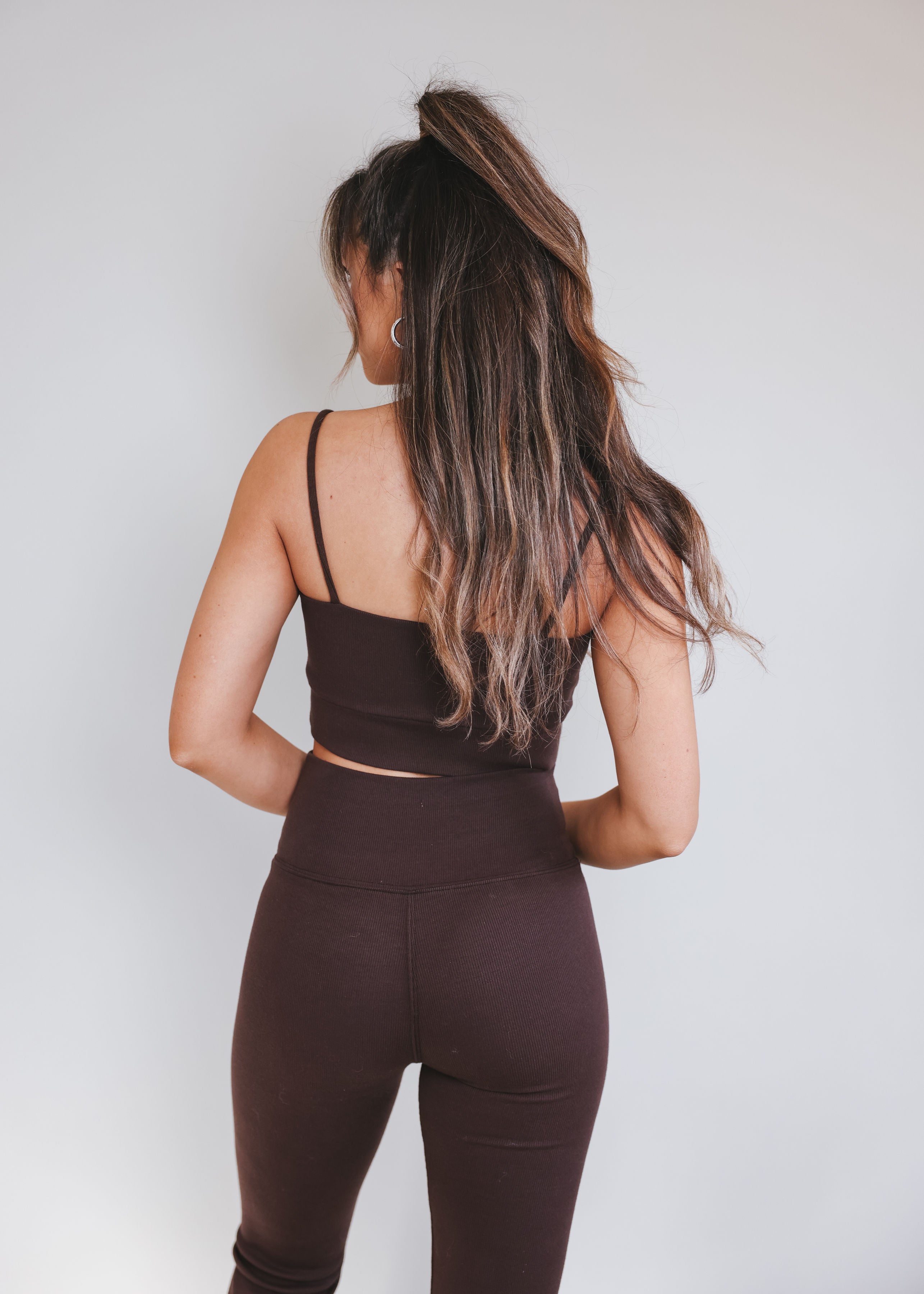 Ribbed Split Leggings